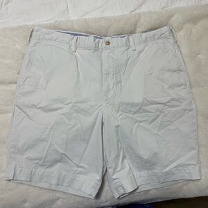 RALPH LAUREN- 9” relaxed fit white chino shorts